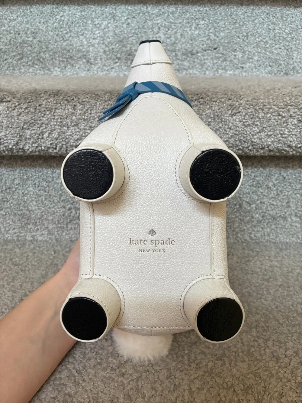 Kate spade white polar bear crossbody bag